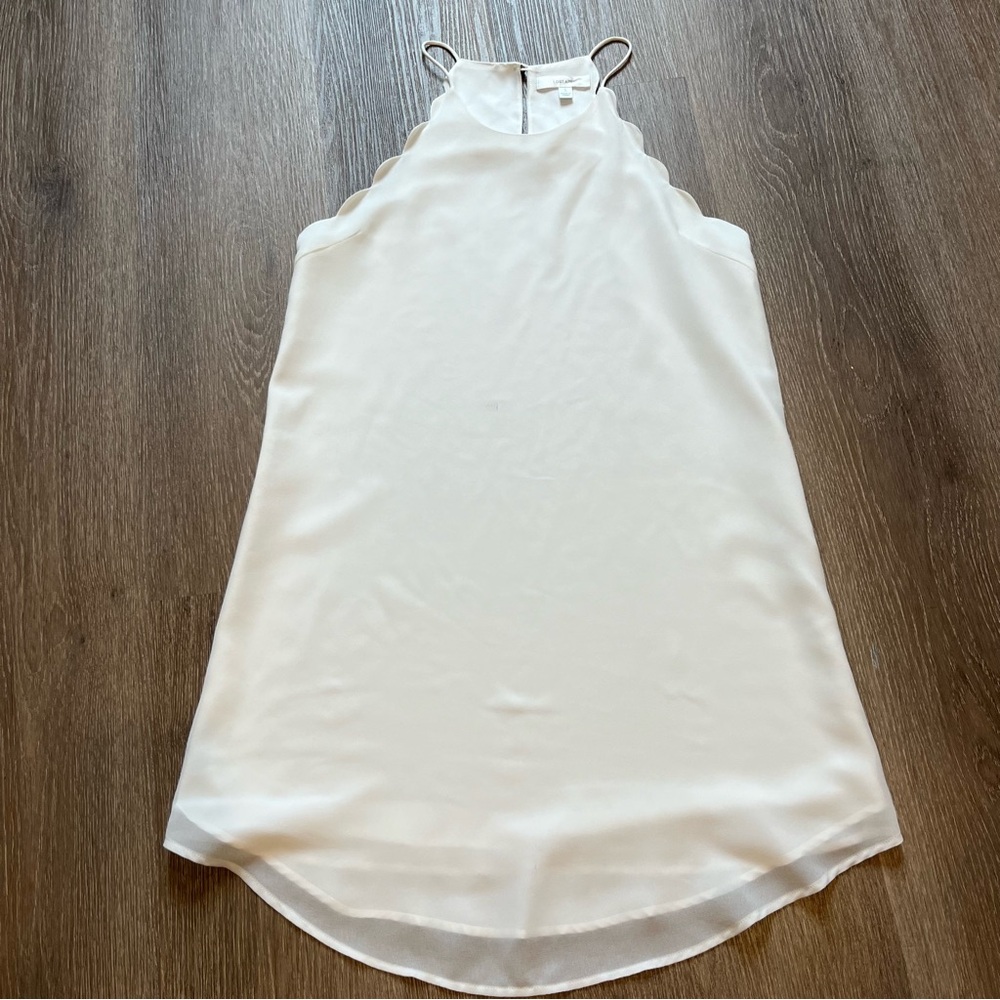 lost april white sleeveless dress
